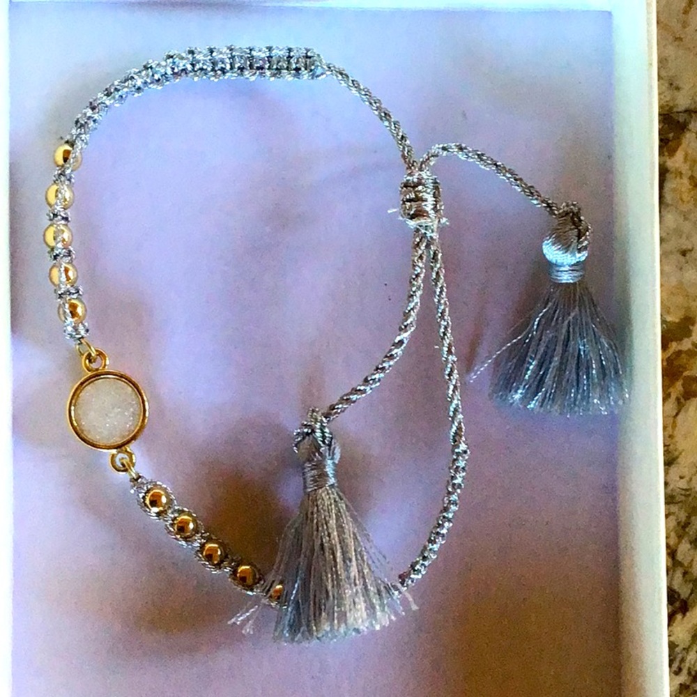 Druzy Quartz bracelet NWOT